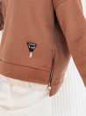 Damen Sweatshirt ohne Kapuze BIFAL Farbe Camel DSTREET BY1256