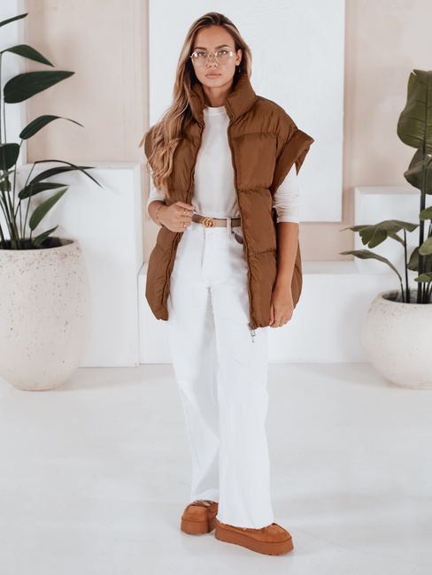 Damen Steppweste NIMIA Camel Dstreet TY3249