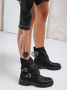Damen schwarze Stiefel Dstreet ZY1155