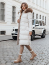 Gesteppte Damen-Winterjacke mit Pelz STYLEBELLA weiß Dstreet TY4610