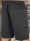 Dunkelgraue Herren Sweatshorts Dstreet SX2475