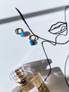 Dameno hrrings BLUE HEART Farbe Türkis DSTREET JY0009