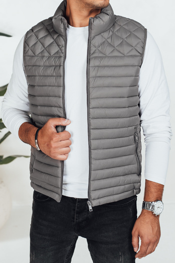 Herren Steppweste dunkelgrau Dstreet TX5079