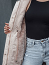 Damen Winter Parka Jacke mit Kapuze SNOWFALL beige Dstreet TY4490