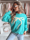 Damen Sweatshirt in Übergröße SOFTTIE türkis Dstreet BY1379