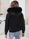 Damen Winterjacke VESSADA kurz mit Fell schwarz Dstreet TY5059