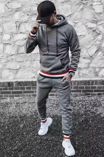 Herren Trainingsanzug-Set Farbe Dunkelgrau DSTREET AX0660