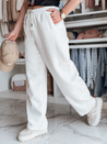 Damen Jogginghose mit weitem Bein DRESMOOD PREMIUM ecru Dstreet UY2687