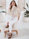 Damen-Rollkragenpullover VANORIA creme Dstreet MY2487