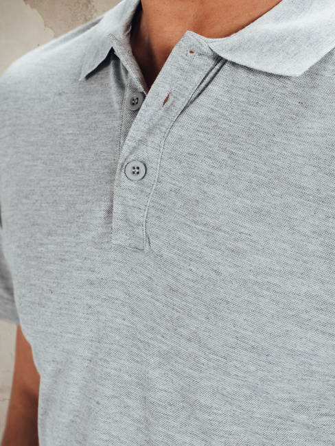 Hellgraues Herren-Poloshirt Dstreet PX0513