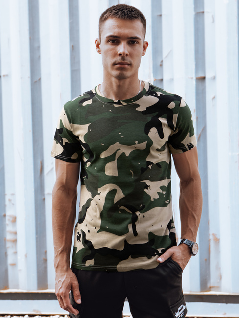 Herren T-shirt Camo Farbe Khaki DSTREET RX5599