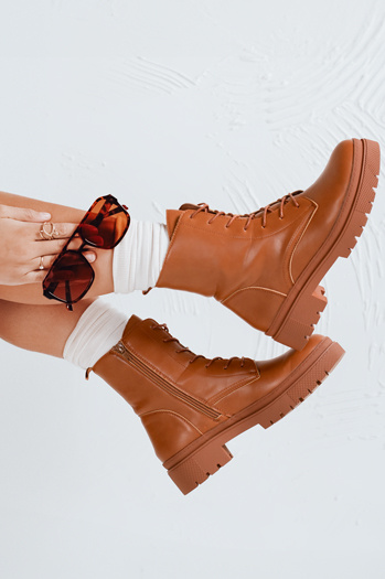 Damen Baggy Stiefel STYLOBOSS camel Dstreet ZY0520