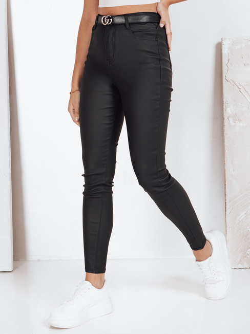 Gewachste schwarze Damenjeans Dstreet UY2761