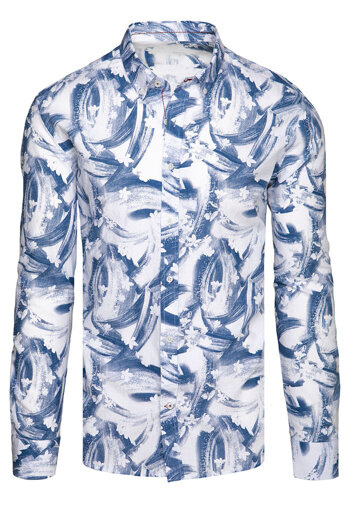 Herren Langarm Hemd Farbe Himmelblau DSTREET DX2572