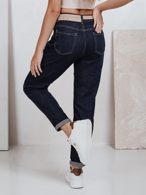 Damen Mom Fit Jeans navy blueDstreet UY2781