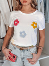 Damen T-Shirt mit Blumenmuster DAISYLA weiß Dstreet RY2742