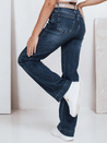 Blaue Damenjeans mit weitem Bein Dstreet UY2776