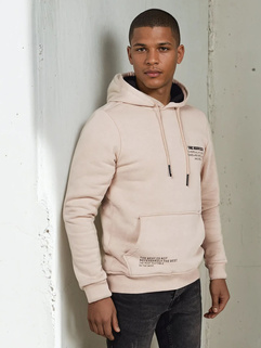 Herren Sweatshirt mit Aufdruck Farbe Hellbeige DSTREET BX5682_1