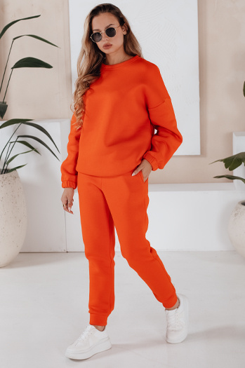 Damen Trainingsanzug Set ARIELLA PREMIUM Orange Dstreet AY0724