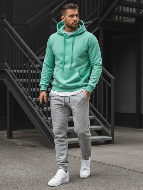 Herren Kapuzenpullover minze Dstreet BX4946