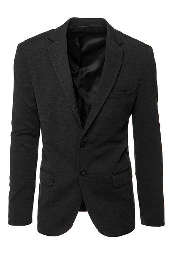 Einreihiger Herrenblazer schwarz Dstreet MX0635