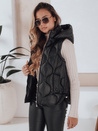 Damen Steppweste mit Kapuze MISSVEST schwarz Dstreet TY5018