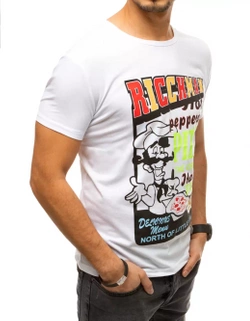 Herren T-shirt mit Aufdruck Weiß Dstreet RX4372_3