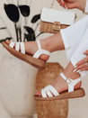 SANTORIA Niedrig-Absatz-Sandalen weiß Dstreet ZY0837_3