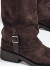 Damen Wildleder braun Stiefel Dstreet ZY1184