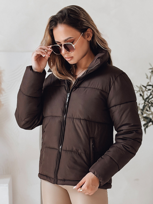 Damen Steppwinterjacke LAROSE braun Dstreet TY4943