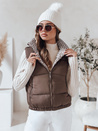URBANELLE Damen Steppweste hellbraun Dstreet TY4971