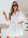 Sommer-Musselin-Kleid LYVONNE weiß Dstreet EY2613