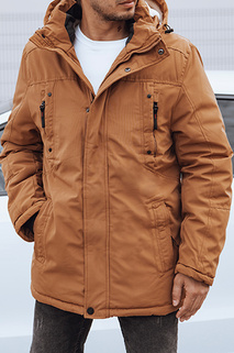 Herren Winterjacke mit Kapuze beige Dstreet TX4821