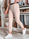 Damen Slim Fit Hose mit Gürtel TAIRONIK rosa Dstreet UY2548