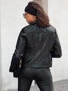 Damen Leder Ramonseka kurze Jacke schwarz Dstreet TY4634