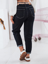 Damen Denim Mom Fit Hose STRAIGHTY dunkelblau Dstreet UY2390