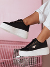 Damen Plateau Turnschuhe SNIKPIK schwarz Dstreet ZY0654