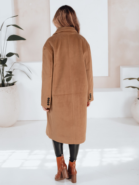 Damen Wintermantel lang Übergröße camel Dstreet NY0766