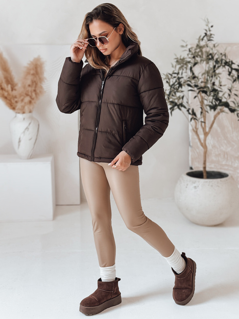 Damen Steppwinterjacke LAROSE braun Dstreet TY4943