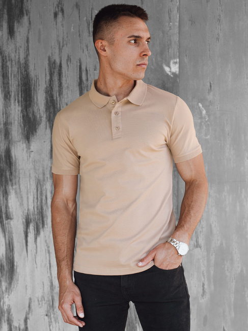 Herren Poloshirt Farbe Beige DSTREET PX0600