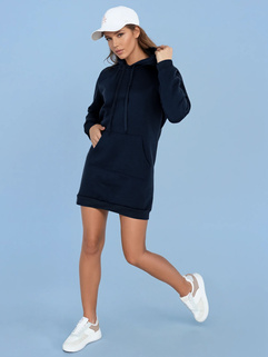 Damen Langer Kapuzenpullover in Übergröße TIMMY navy blau Dstreet EY2563_1