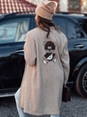 Damenmantel in Übergröße TEDDSTYLE beige Dstreet NY0724
