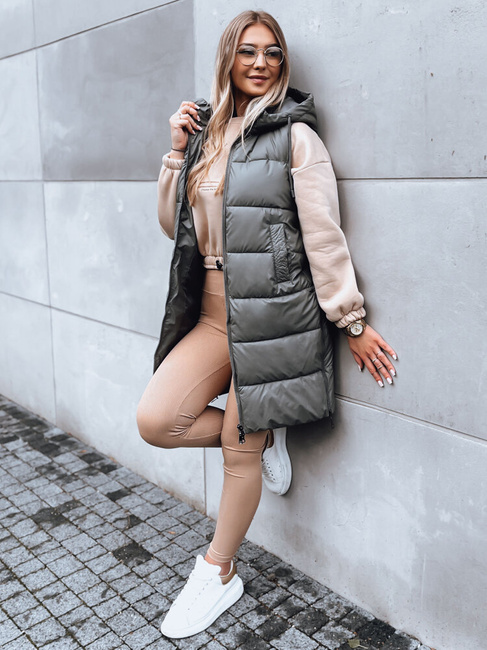 Damen Steppweste FAR AWAY Farbe Dunkelgrau DSTREET TY3832