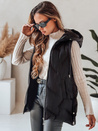 Damen Steppweste mit Kapuze schwarz Dstreet TY5105