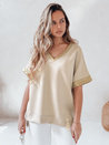 Damenbluse in Übergröße SHINE LOVE beige Dstreet RY2914