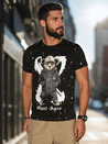 Bedrucktes Herren-T-Shirt schwarz Dstreet RX5655