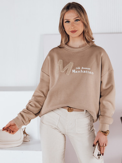 Damen Sweatshirt in Einheitsgröße AVENUE Kaffee Dstreet BY1355_1