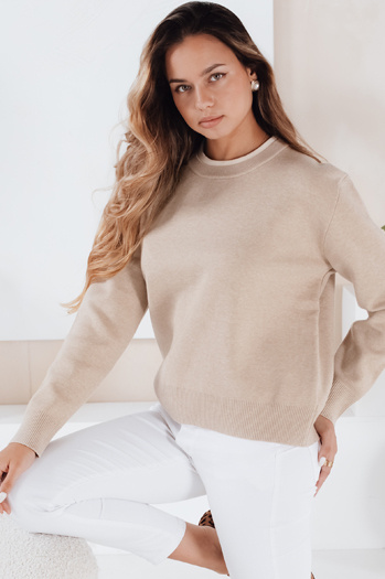 Damen Basic-Pullover DARMILA beige Dstreet MY2507