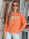 Damen Sweatshirt in Übergröße SOFTTIE orange Dstreet BY1378