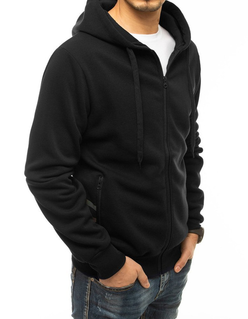 Herren Sweatshirt mit Reißverschluss Farbe Schwarz DSTREET BX4940